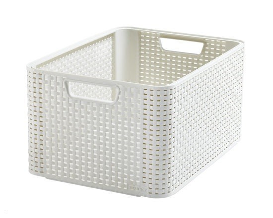 Curver Style Opbergmand Wit Rattan L | Curver