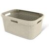 Curver Wasmand Gevlochten 45 Liter Creme | Curver