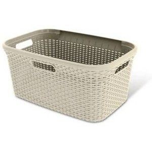 Curver Wasmand Gevlochten 45 Liter Creme | Curver