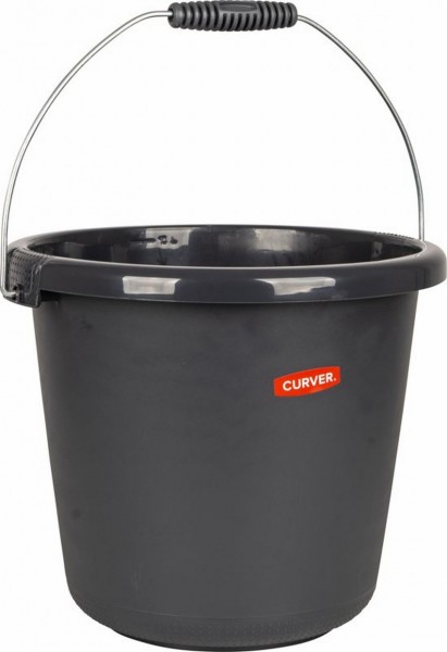 Curver emmer 10 liter stalen hengsel antraciet | Curver