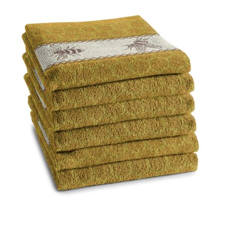 DDDDD Keukendoek bees geel 6st | DDDDD