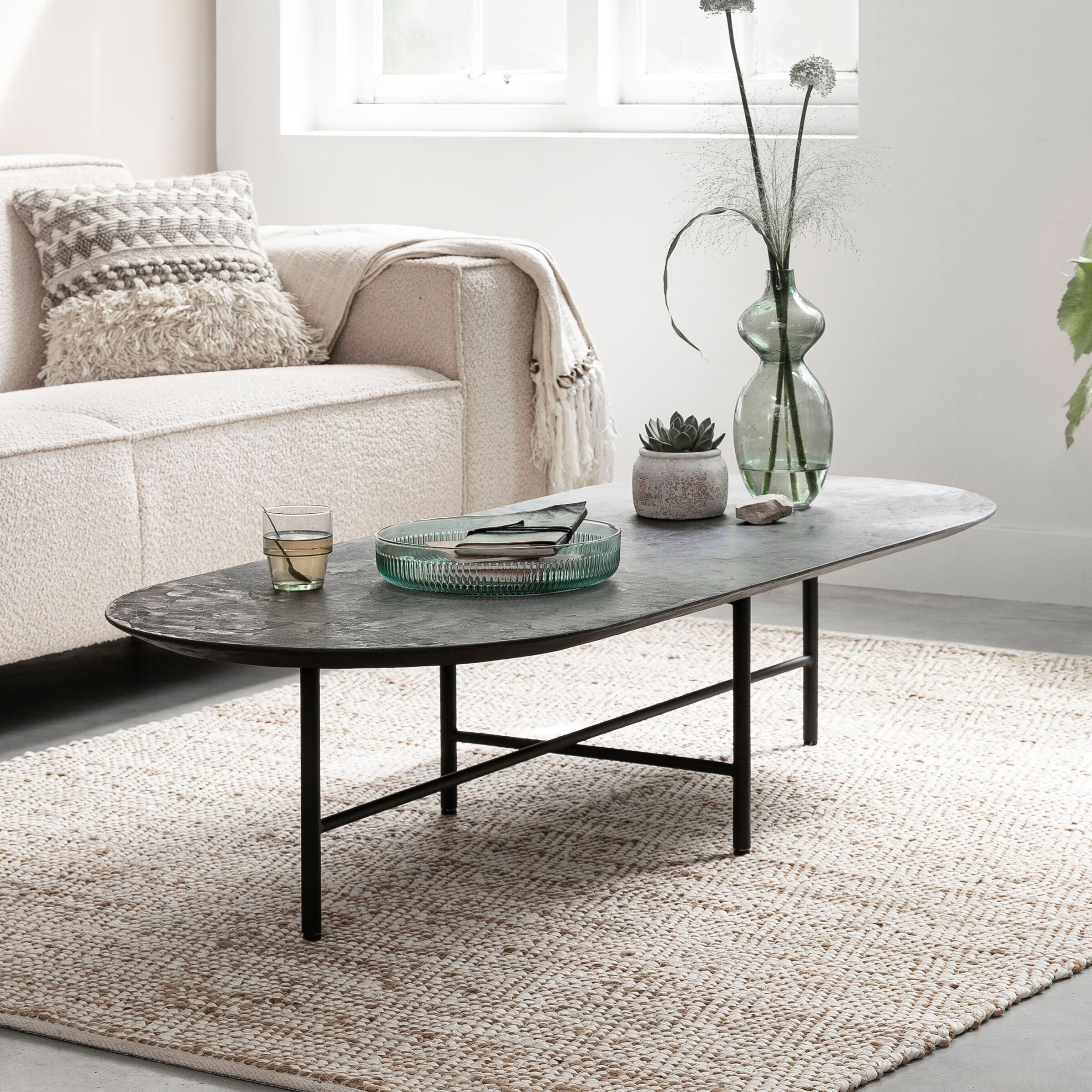 DTP Home Ovale Salontafel Soho Betonlook