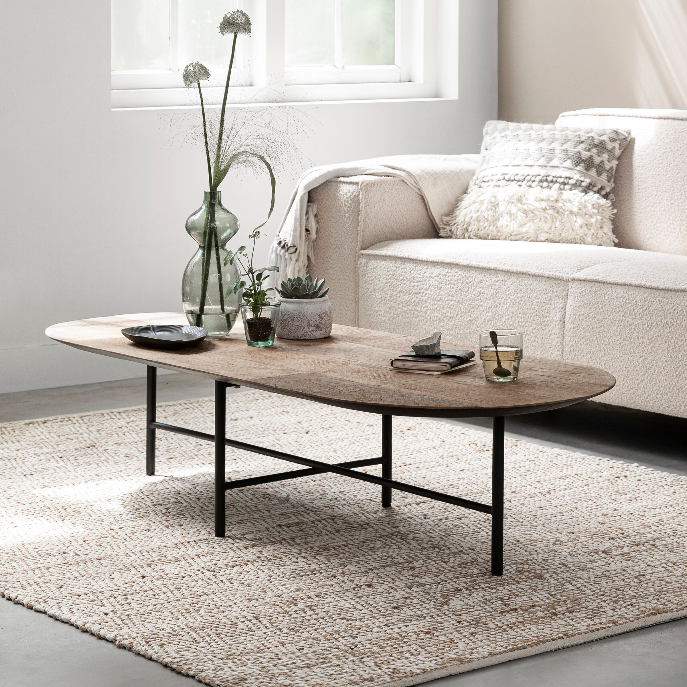 DTP Home Ovale Salontafel Soho Teakhout