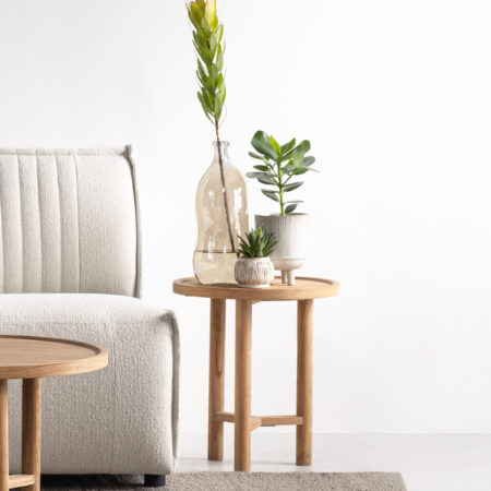 DTP Home Ronde Bijzettafel Forte Teakhout