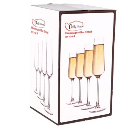 Daily Home Champagne Glas Set Van 4 | Daily home