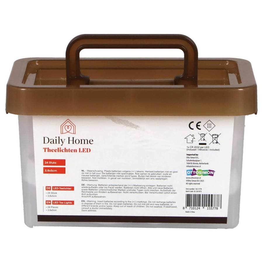 Daily Home Led Theelicht 24 Stuks | Daily home
