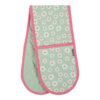 Daisy Flowers Dubbel Ovenwant Groen 18x85 Cm |