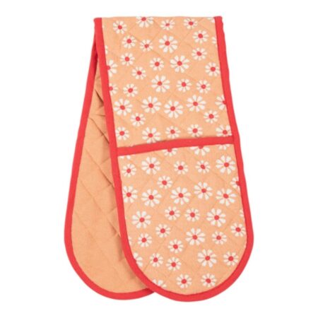 Daisy Flowers Dubbel Ovenwant Oranje 18x85 Cm |