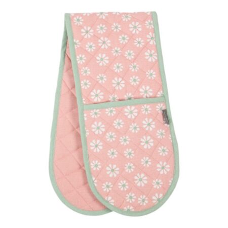 Daisy Flowers Dubbel Ovenwant Roze 18x85 Cm |