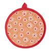 Daisy Flowers Pannenlap Onderzetter Rond Oranje 20 Cm |