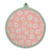Daisy Flowers Pannenlap Onderzetter Rond Roze 20cm |
