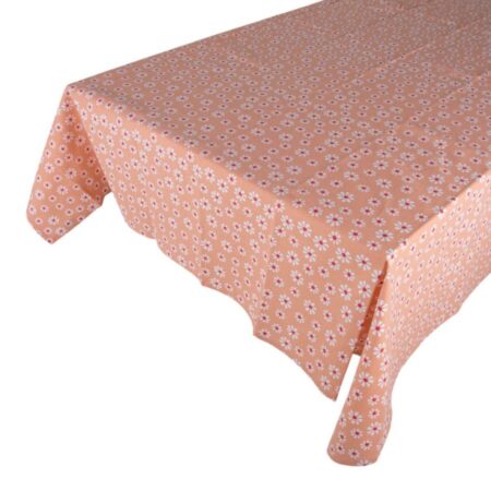 Daisy Flowers Tafelkleed Textiel Oranje 140x250 Cm |