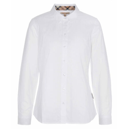 Dames Blouse Derwent White/Hessian | Barbour