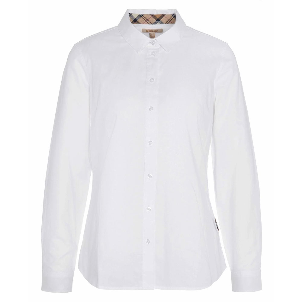 Dames Blouse Derwent White/Hessian | Barbour