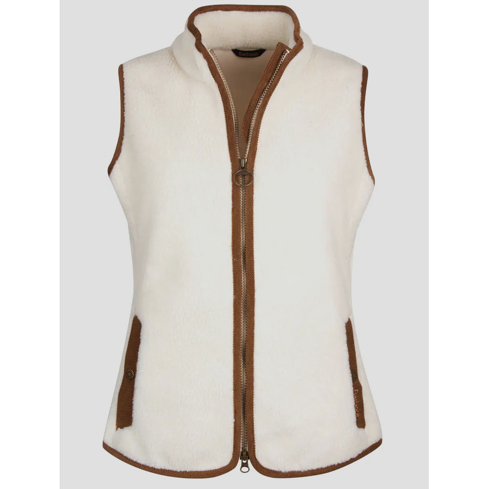 Dames Bodywarmer Fleece Burford Winter Pearl | Barbour