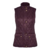 Dames Bodywarmer Otterburn Gilet Black Cherry | Barbour