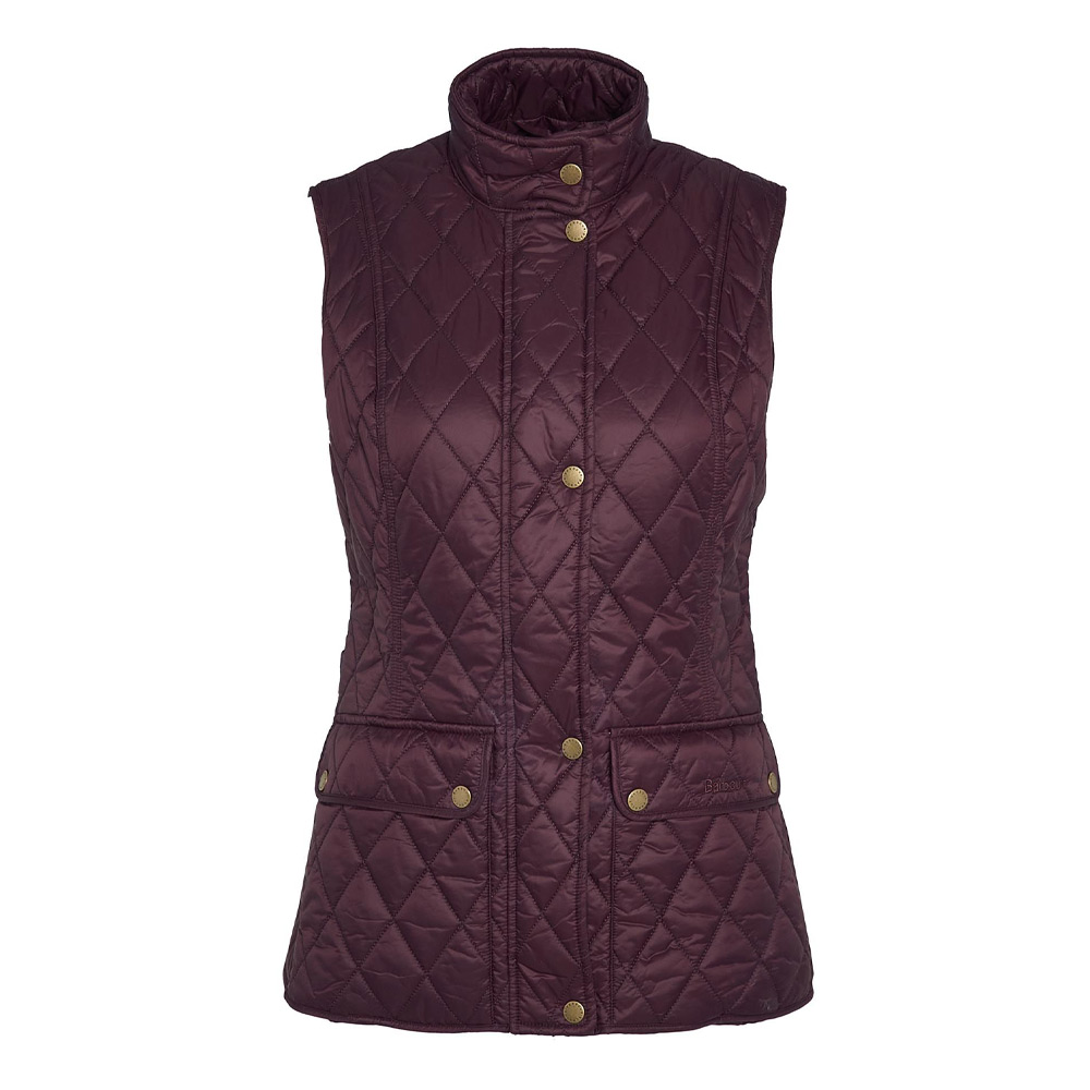 Dames Bodywarmer Otterburn Gilet Black Cherry | Barbour