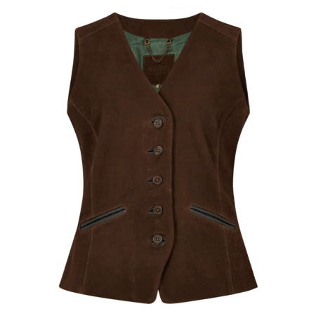 Dames Gilet Greville Walnut | Dubarry