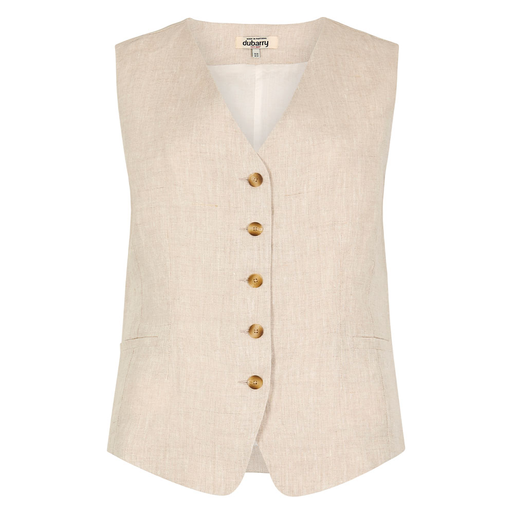 Dames Gilet Killaloe Oatmeal | Dubarry
