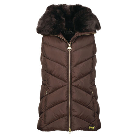 Dames Gilet Santa Rosa Bitter Chocolate | Barbour International