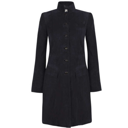 Dames Long coat navy | Anna Lascata