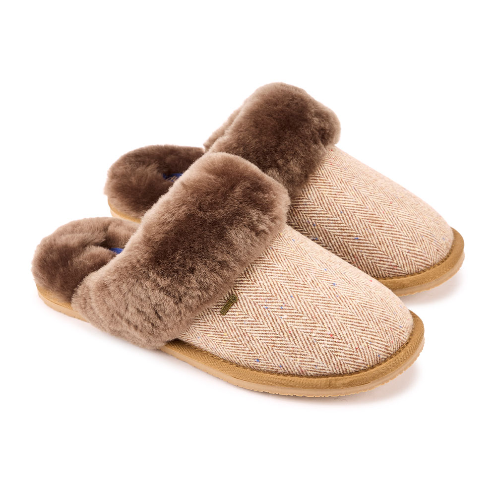 Dames Pantoffel Mullingar Camel | Dubarry