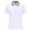 Dames Polo Malvern White/Hessian | Barbour