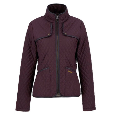 Dames Quilt Dahlia Black Cherry | Barbour