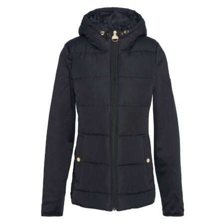 Dames Quilted Sweat Bondar Black | Barbour International