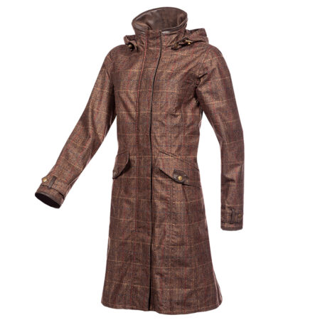 Dames Regenjas Twyford ruit bruin | Baleno