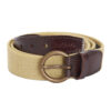 Dames Riem Leather Webbing Belt Sand | Barbour