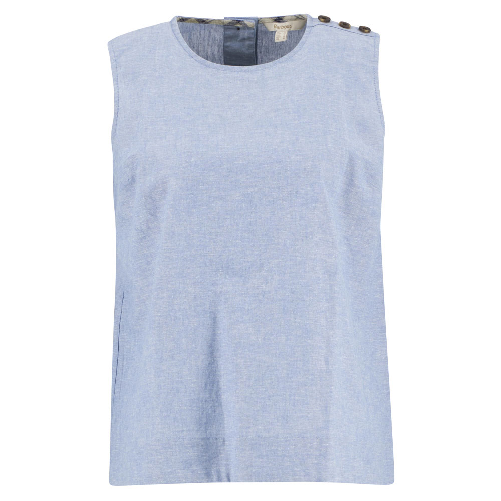 Dames Top Josie Light Chambray | Barbour