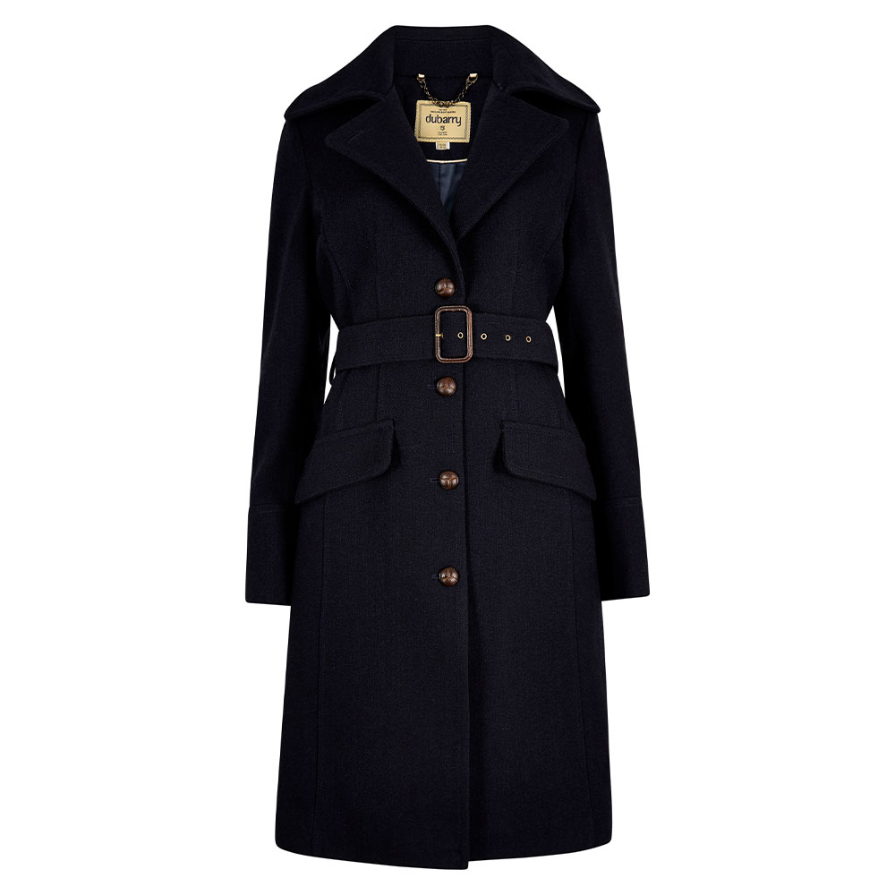 Dames Tweed Coat Brookvale French Navy | Dubarry