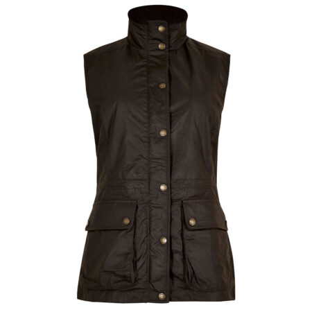 Dames Wax Bodywarmer Rathsallagh Verdigris | Dubarry