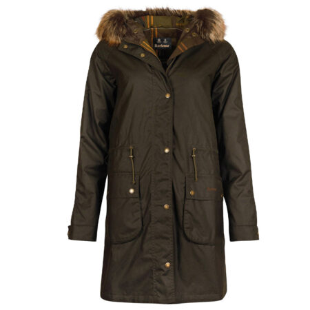 Dames Waxjas Mull Olive Classic | Barbour