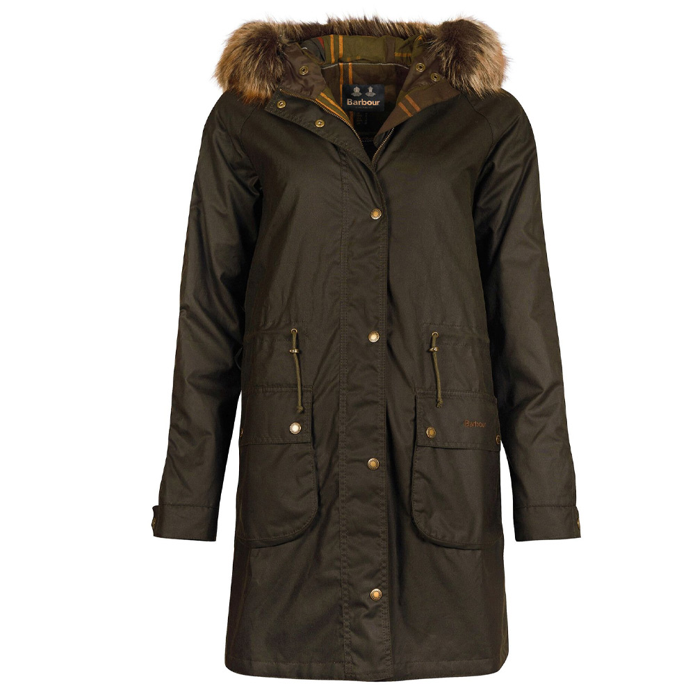 Dames Waxjas Mull Olive Classic | Barbour