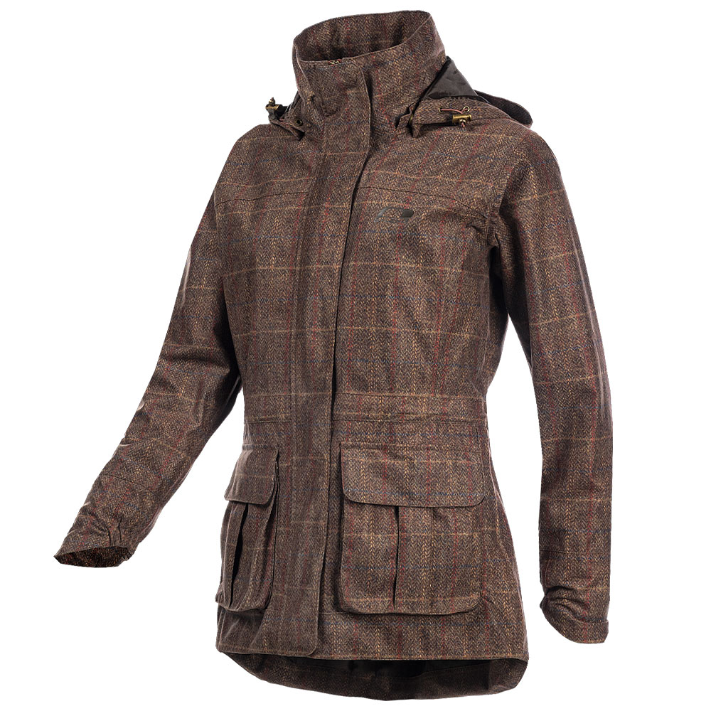 Dames regenjas Pembroke bruin | Baleno