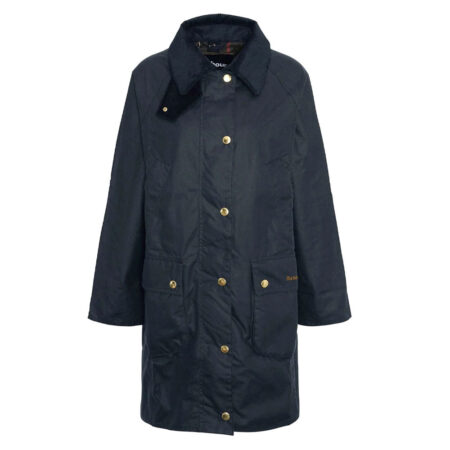 Dames waxjas Beadnell Long Navy | Barbour
