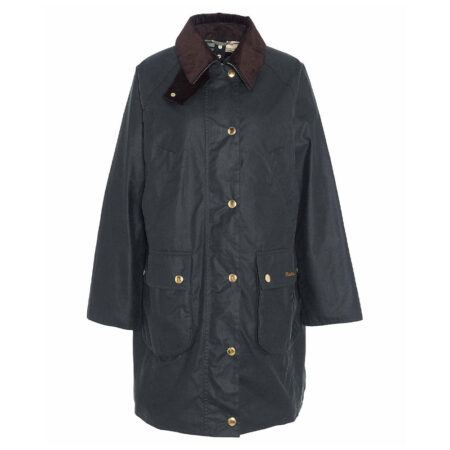 Dames waxjas Beadnell Long Sage | Barbour