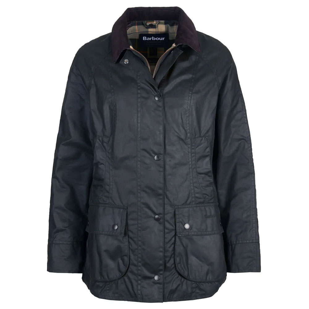 Dames waxjas Beadnell Sage | Barbour