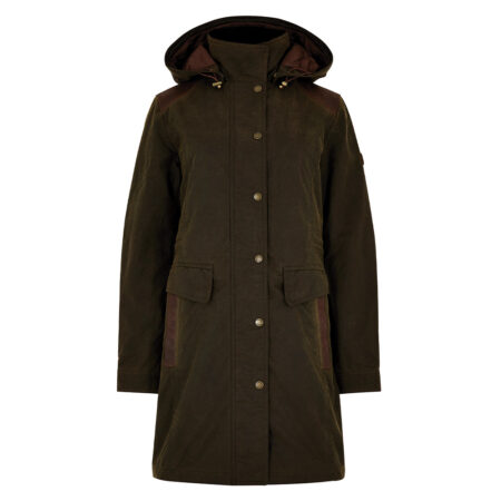Dames waxjas Blacklion Olive | Dubarry