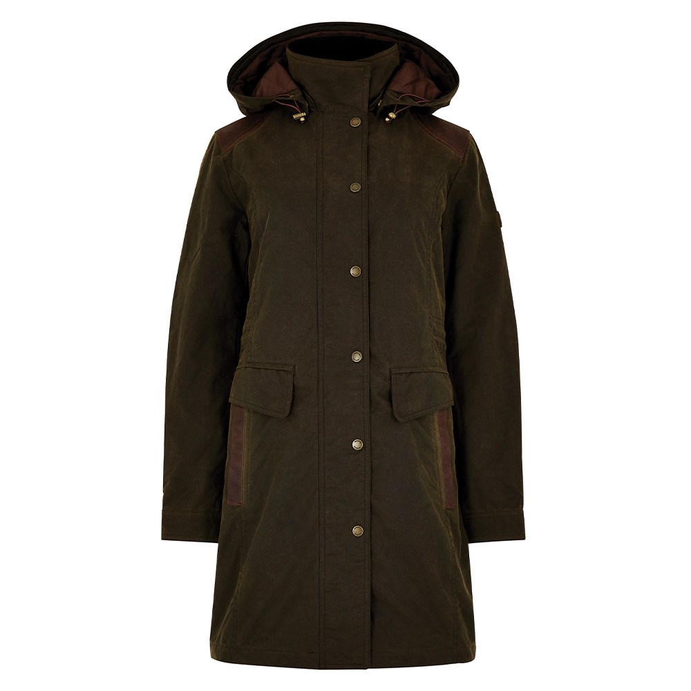Dames waxjas Blacklion Olive | Dubarry
