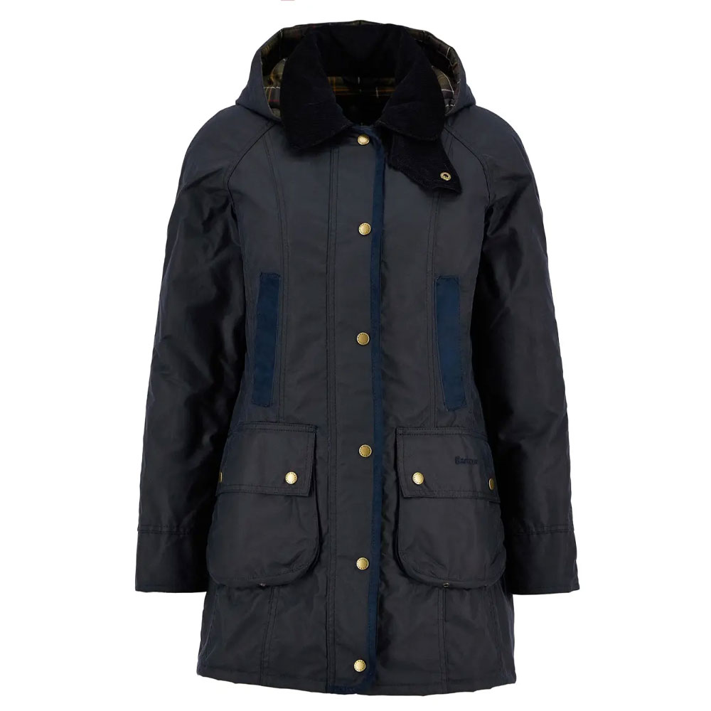 Dames waxjas Bower Navy | Barbour