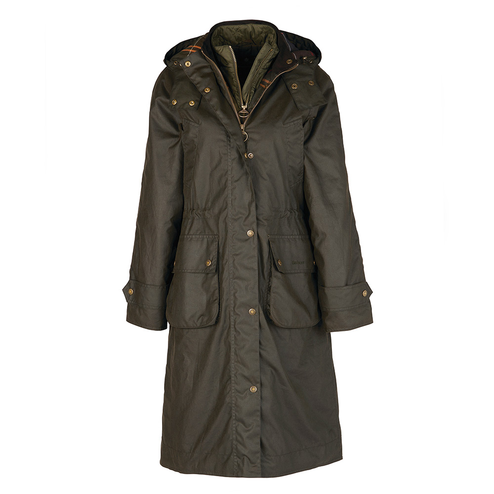 Dames waxjas Cannich Olive lang | Barbour