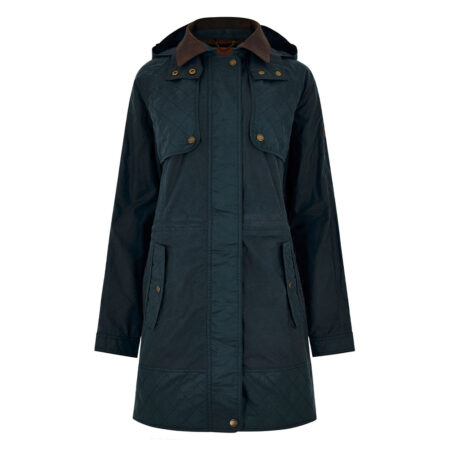 Dames waxjas Radford Storm Blue | Dubarry