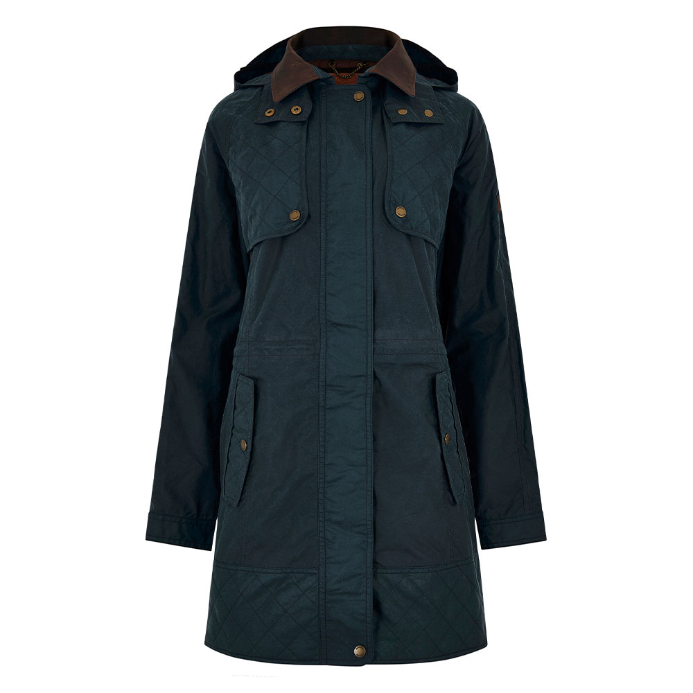 Dames waxjas Radford Storm Blue | Dubarry