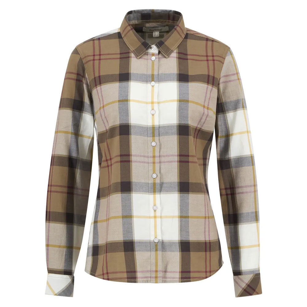 Damesblouse Bredon Light Muted Tartan | Barbour