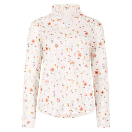 Damesblouse Fuchsia White | Dubarry
