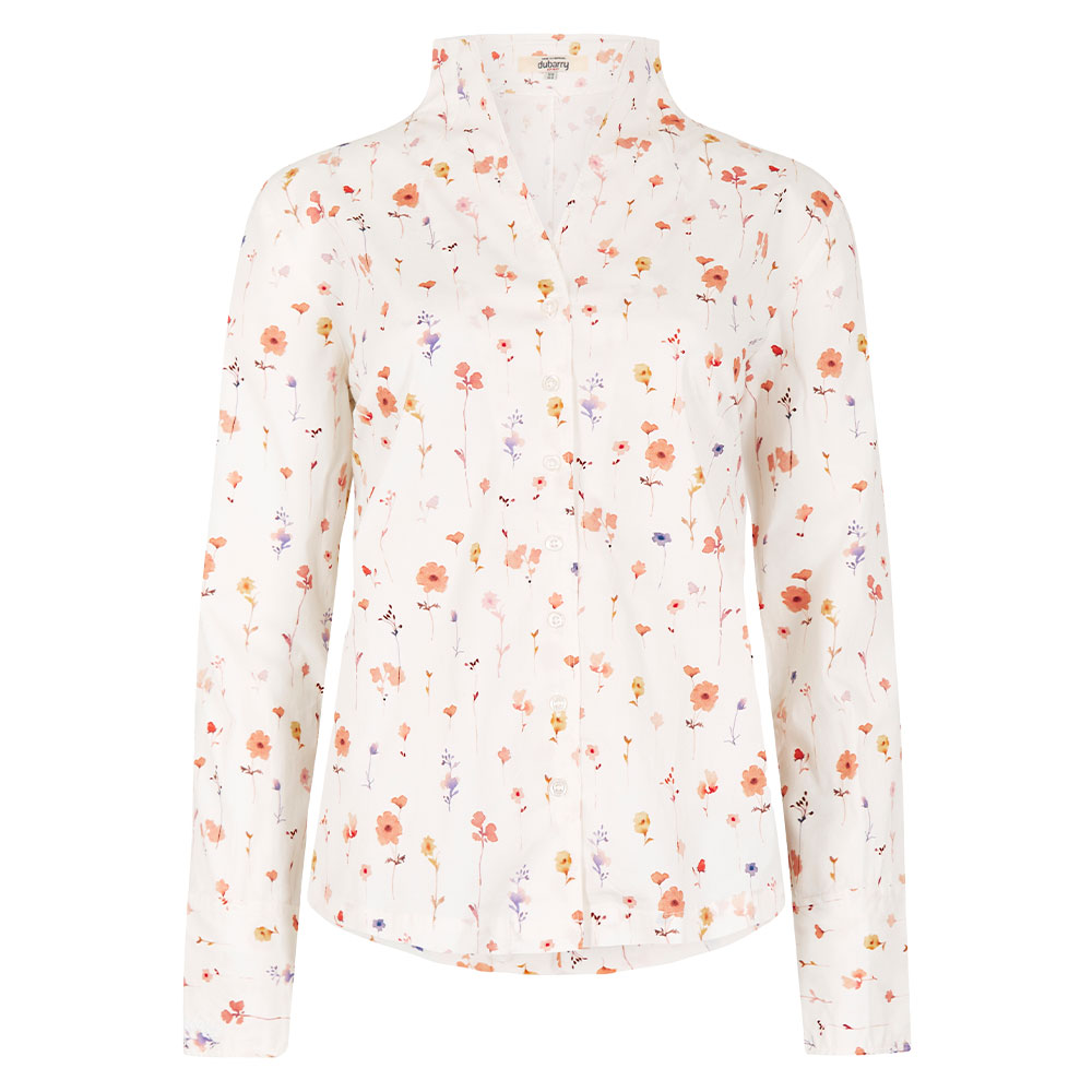 Damesblouse Fuchsia White | Dubarry