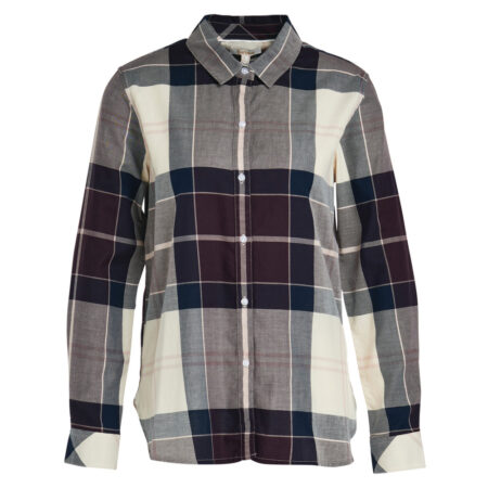 Damesblouse Moorland Cloud Black Cherry | Barbour